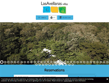 Tablet Screenshot of lasavellanasvillas.com